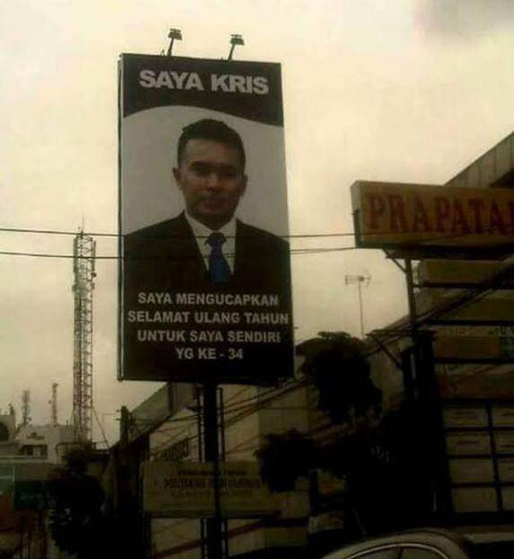 spanduk dikira nyaleg (twitter.com/diobokoboks)