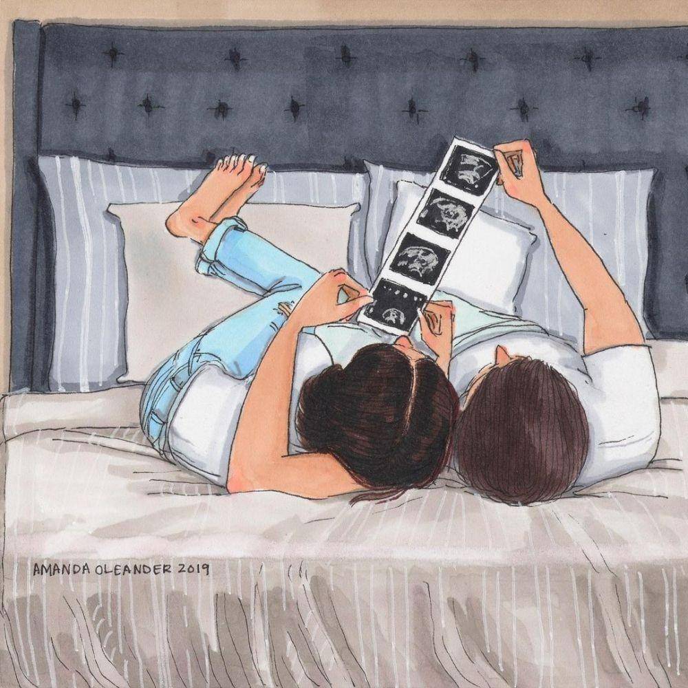 ilustrasi suka duka pasutri yang baru pindahan rumah (instagram.com/amandaoleander)