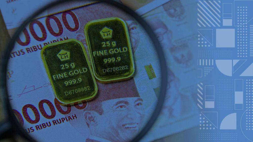 Ilustrasi pergerakan harga emas (koinworks.com)