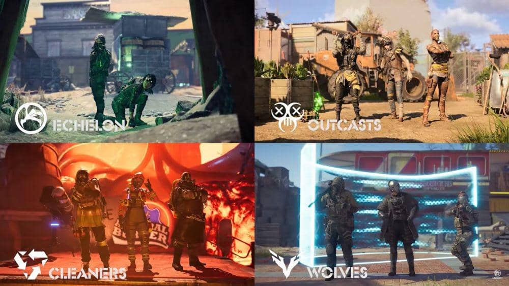 Empat faksi pertama yang ada di XDefiant (YouTube/Ubisoft North America)