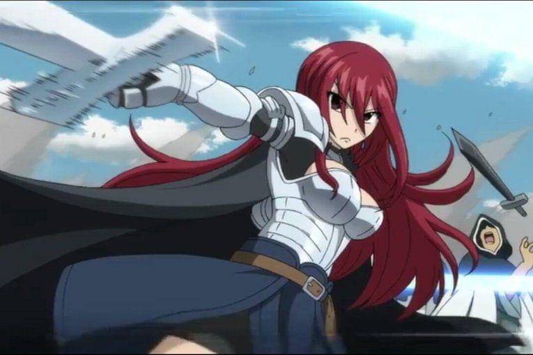 Erza Scarlet di Fairy Tail. Dok A-1 Pictures