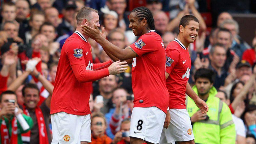 Selebrasi para pemain Man Utd saat kemenangan 8-2 melawan Arsenal. (skysports.com)
