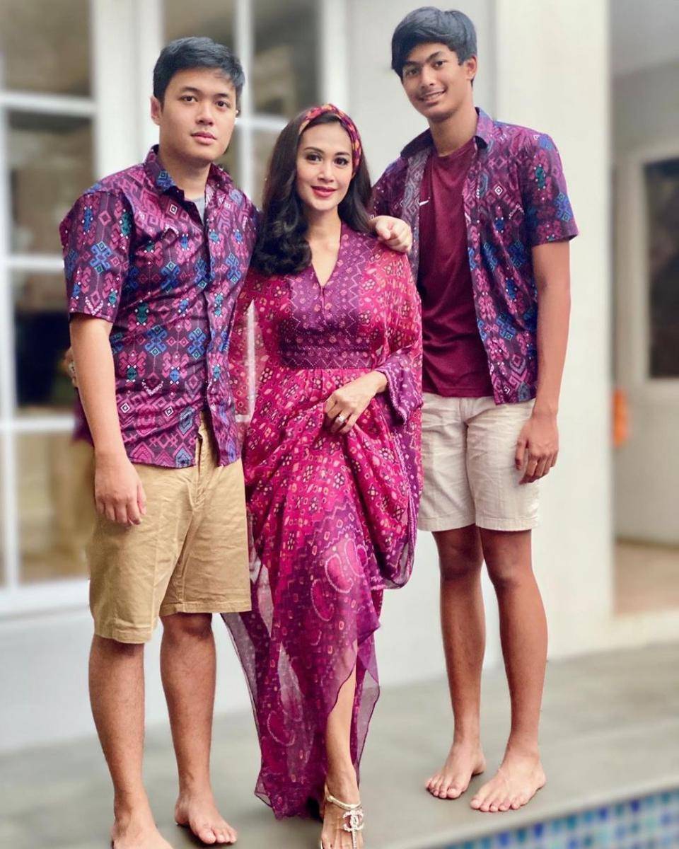 Diah Permatasari, Marciano dan Marcello (instagram.com/dps_diahpermatasari)