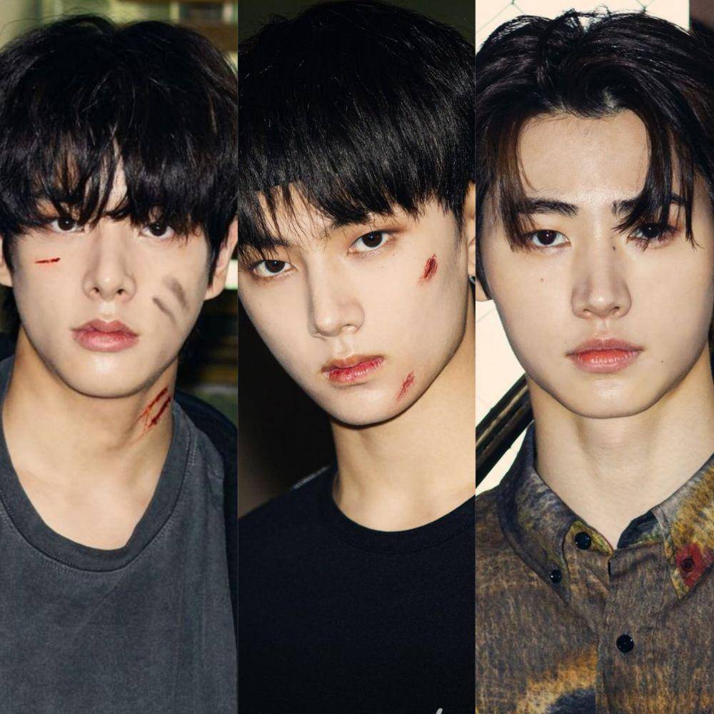 dari kiri ke kanan: Jake, Jay, dan Sunghoon ENHYPEN (twitter.com/jakeytwts)
