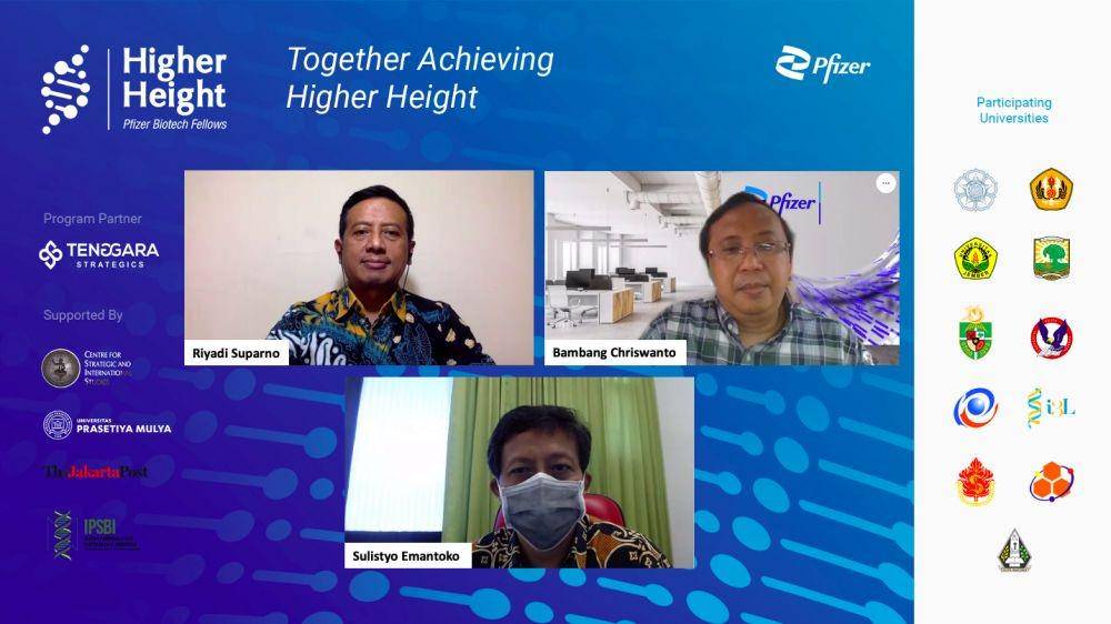 Media briefing virtual peluncuran program Pfizer Biotech Fellowship. 10 Agustus 2021. (dok. Pfizer)