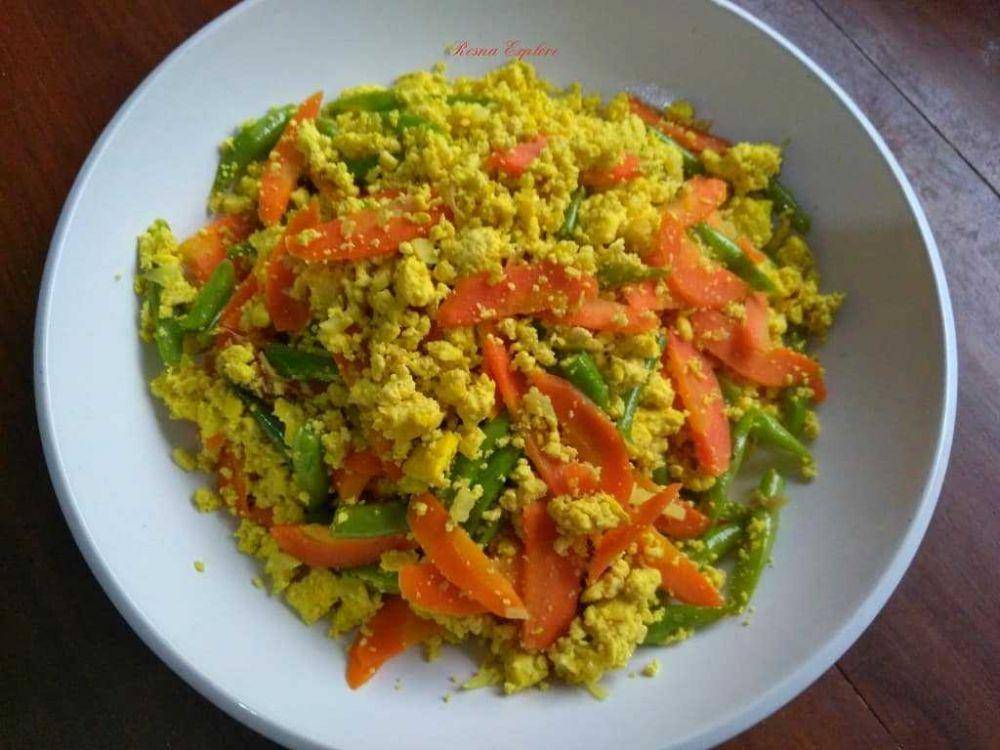 potret hidangan orak arık tahu sayur (Instagram/resnacookingstory)