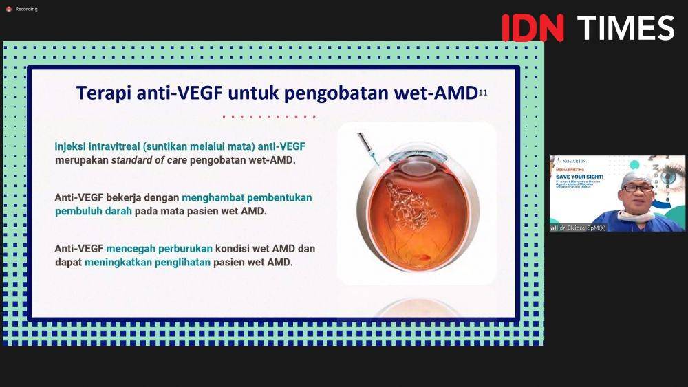 Penjelasan terapi anti-VEGF oleh dr. Elvioza, SpM(K) (IDN Times/Enrico Gary Himawan)