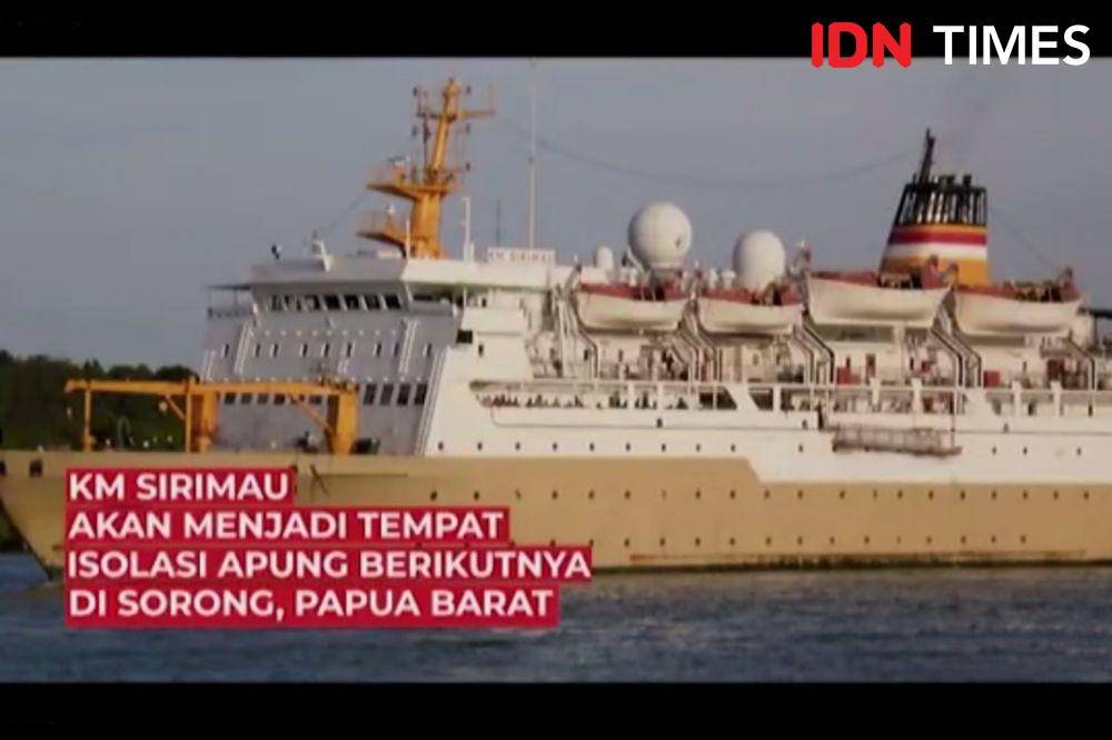 Kemenhub resmikan kapal PT Pelni untuk digunakan sebagai tempat isolasi pasien COVID-19. (IDN Times/Sachril)