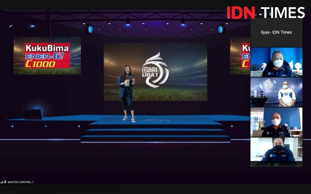 Launching tittle, sponsor dan official broadcaster Liga 1 2021/2022. (IDN Times/Ilyas Mujib).