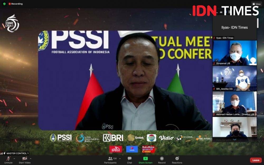 Launching tittle, sponsor dan official broadcaster Liga 1 2021/2022. (IDN Times/Ilyas Mujib).