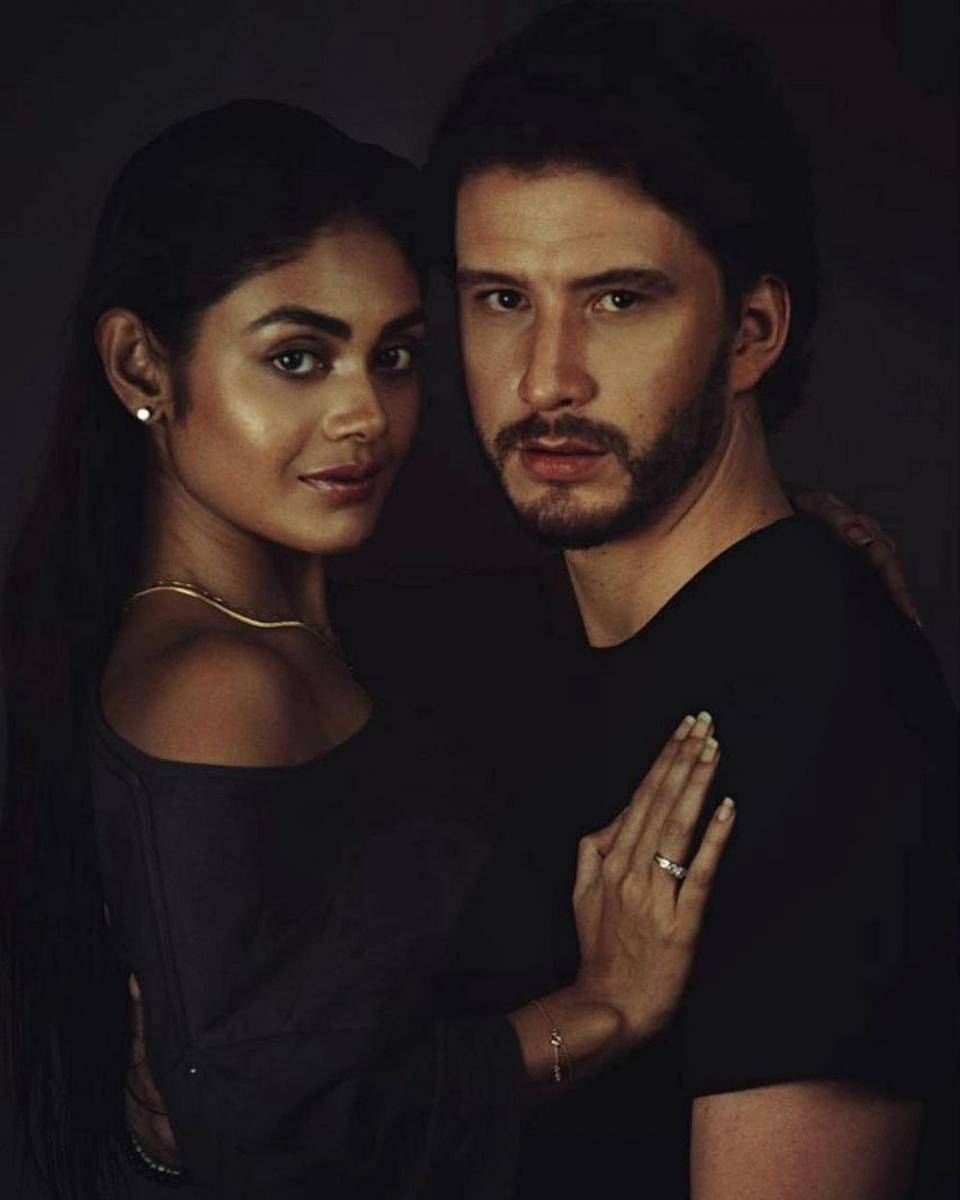 Sreejita De, pemain Uttaran, dan pacar bulenya (instagram.com/sreejita_de)