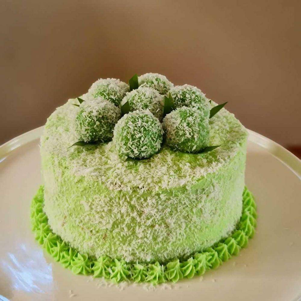 potret kudapan klepon cake (instagram.com/i.soy.you.cooking)