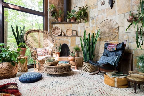 ilustrasi desain interior bohemian (bramblefurniture.com)