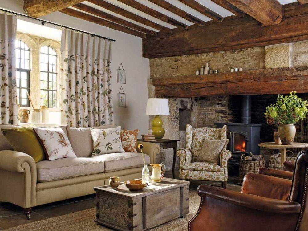 ilustrasi desain interior cottage (fabricsandpaper.com)