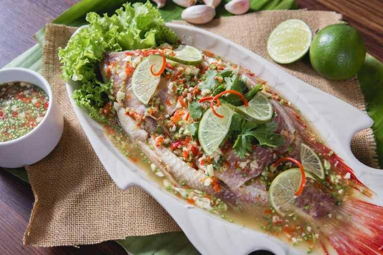 Lumuri ikan perasan jeruk nipis (asianinspirations.com)