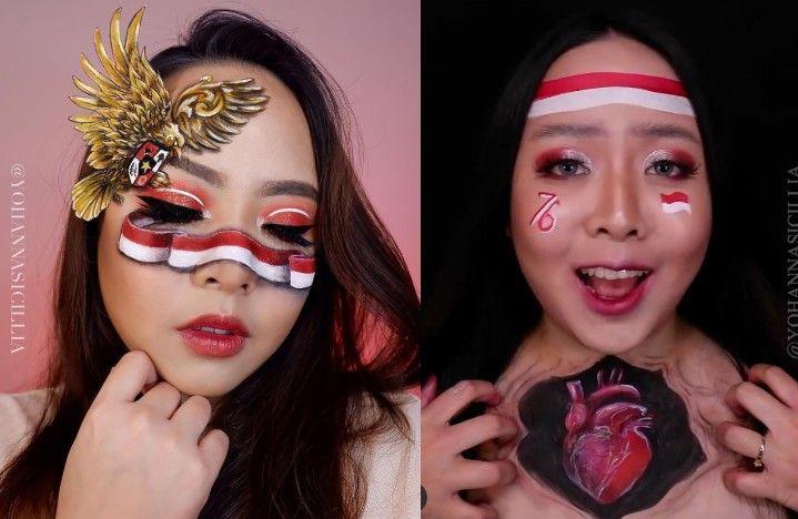 10 Potret Yohanna Sicillia, Kreator Makeup HUT RI ke-76 yang Viral