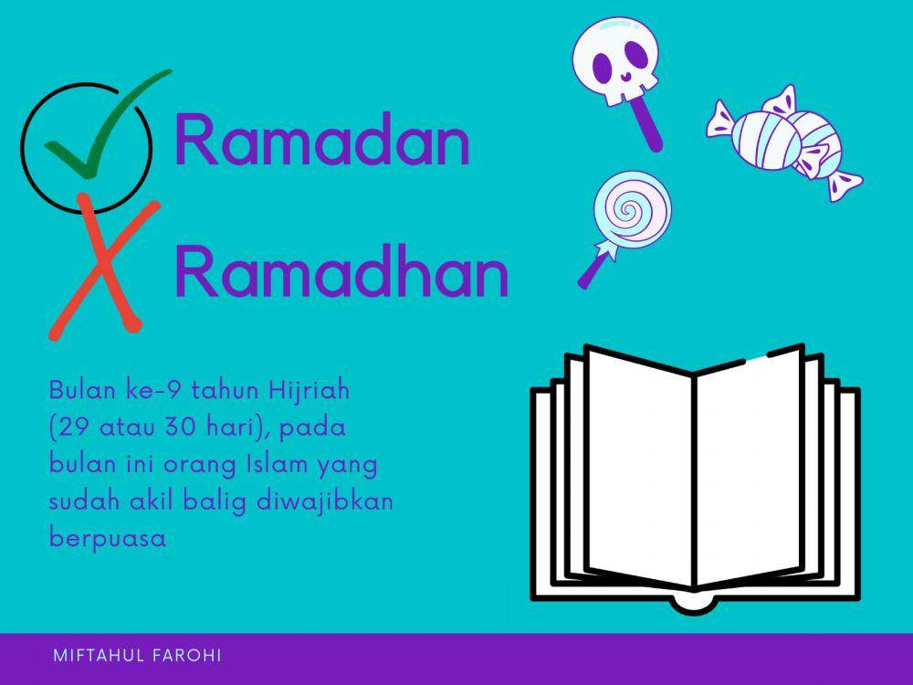 Penulisan kata 'Ramadan' berdasarkan KBBI. (Dok. Pribadi/Miftahul Farohi)
