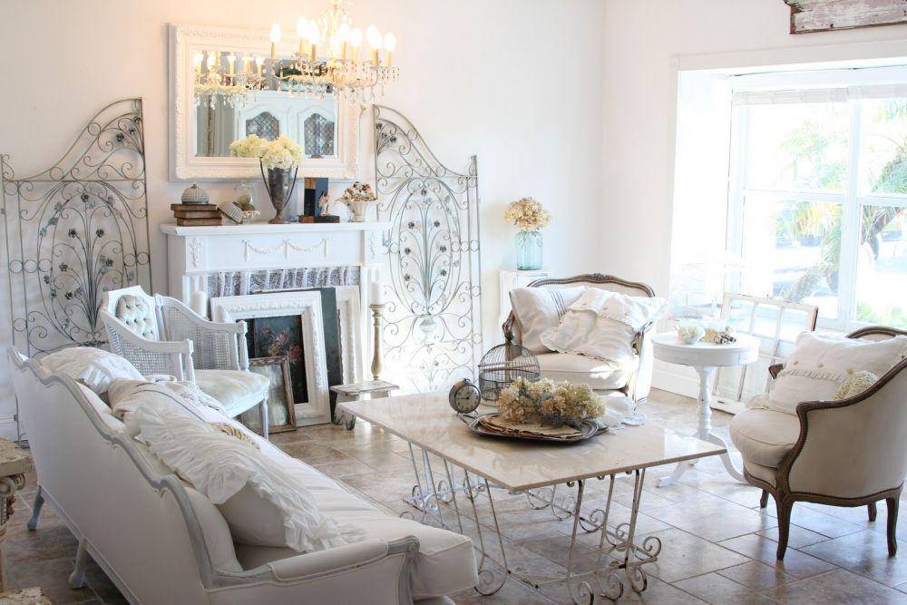 ilustrasi desain interior shabby chic (dekoruma.com)