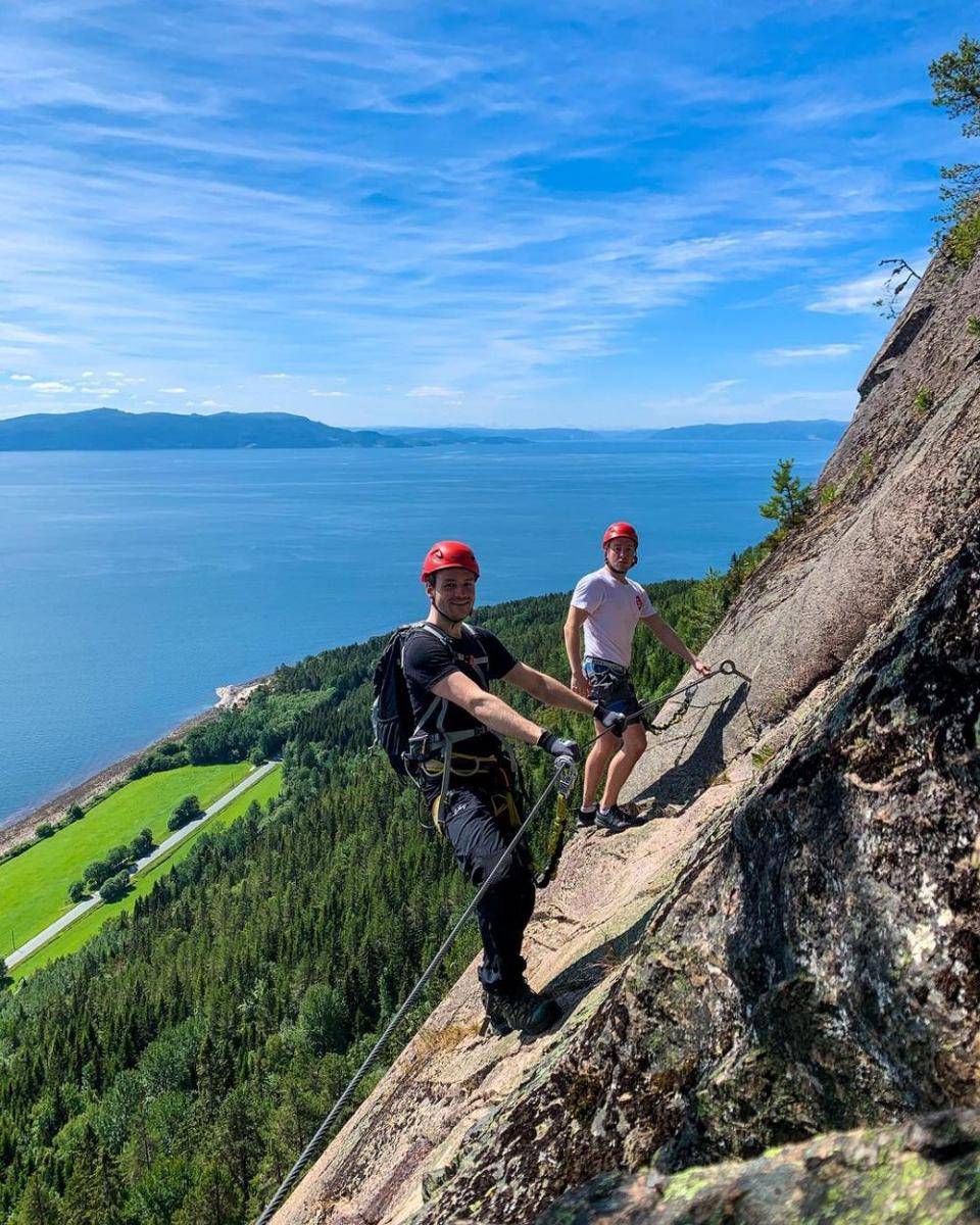 Munkstigen Via Ferrata di Trondheim, Norwegia (instagram.com/joakimhaarberg)