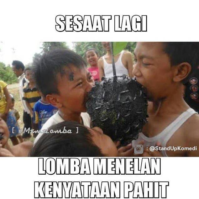meme pelesetan lomba 17 agustus (instagram.com/standupkomedi)