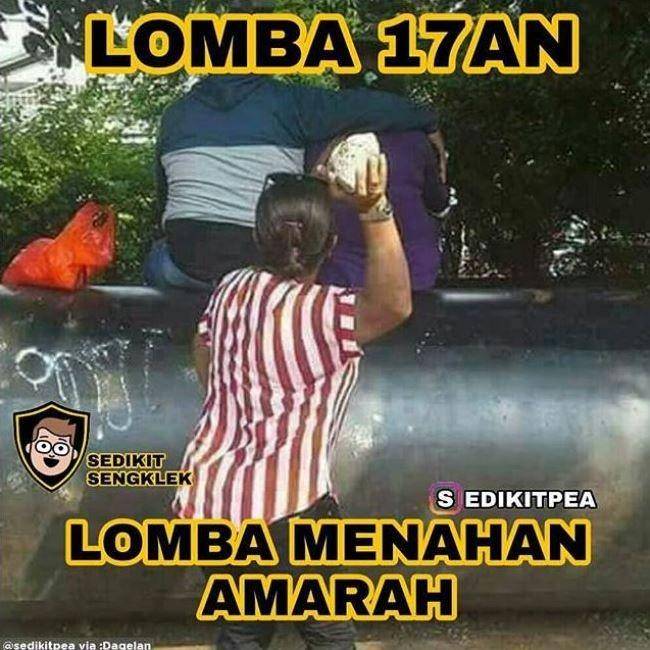 meme pelesetan lomba 17 agustus (instagram.com/sedikitpea)
