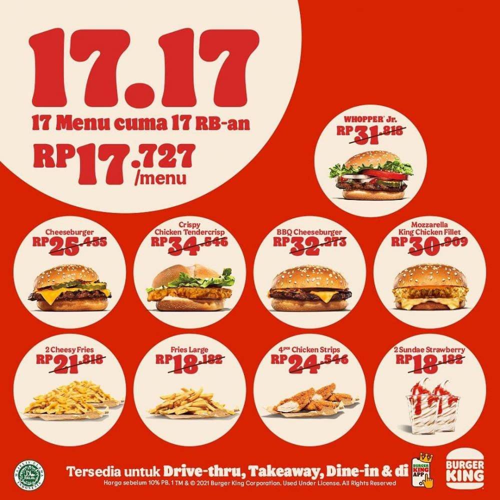 Burger King (instagram.com/burgerking.id)