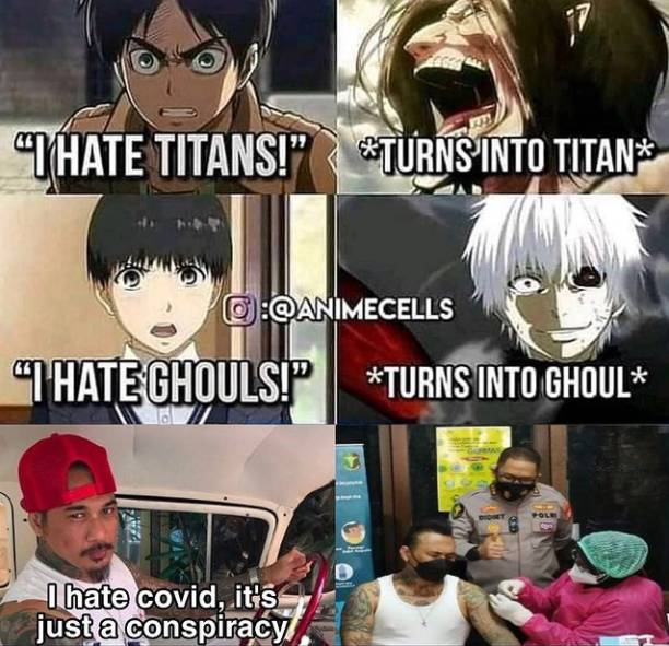 meme Jerinx divaksin (instagram.com/animecells)