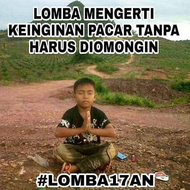meme pelesetan lomba 17 agustus (instagram.com/recehtapiviral)