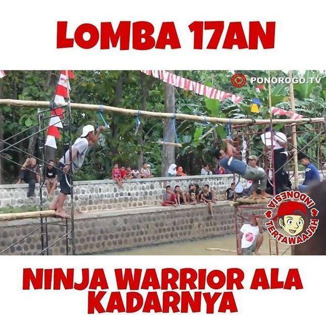 meme pelesetan lomba 17 agustus (instagram.com/tertawaajah)