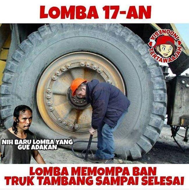 meme pelesetan lomba 17 agustus (instagram.com/tertawaajah)
