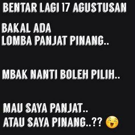 pengumuman nyeleneh bertema 17 Agustus (me.me)
