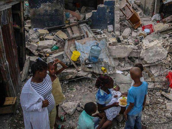 Bencana gempa bumi melanda Haiti pada hari Sabtu, 14 Agustus 2021, lalu. (Twitter.com/ItsTrueTapiwa)