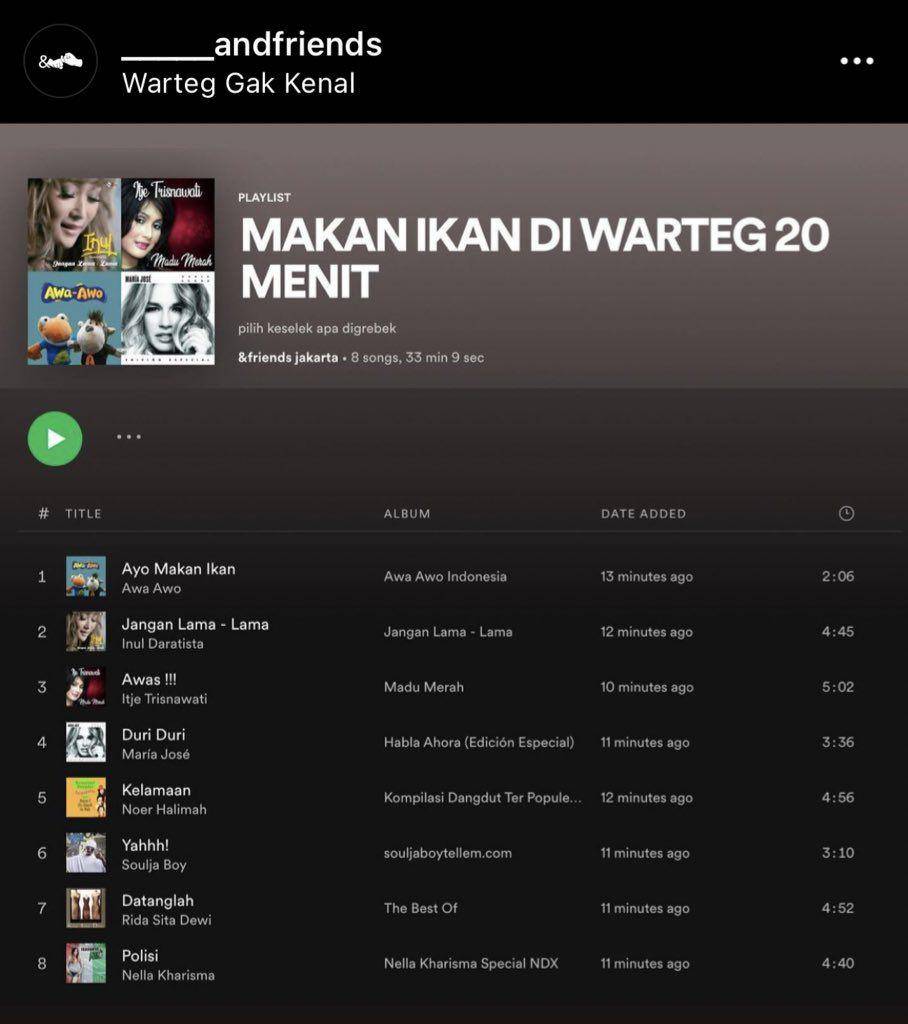nama playlist lucu selama PPKM (twitter.com/txtdarikorporat)