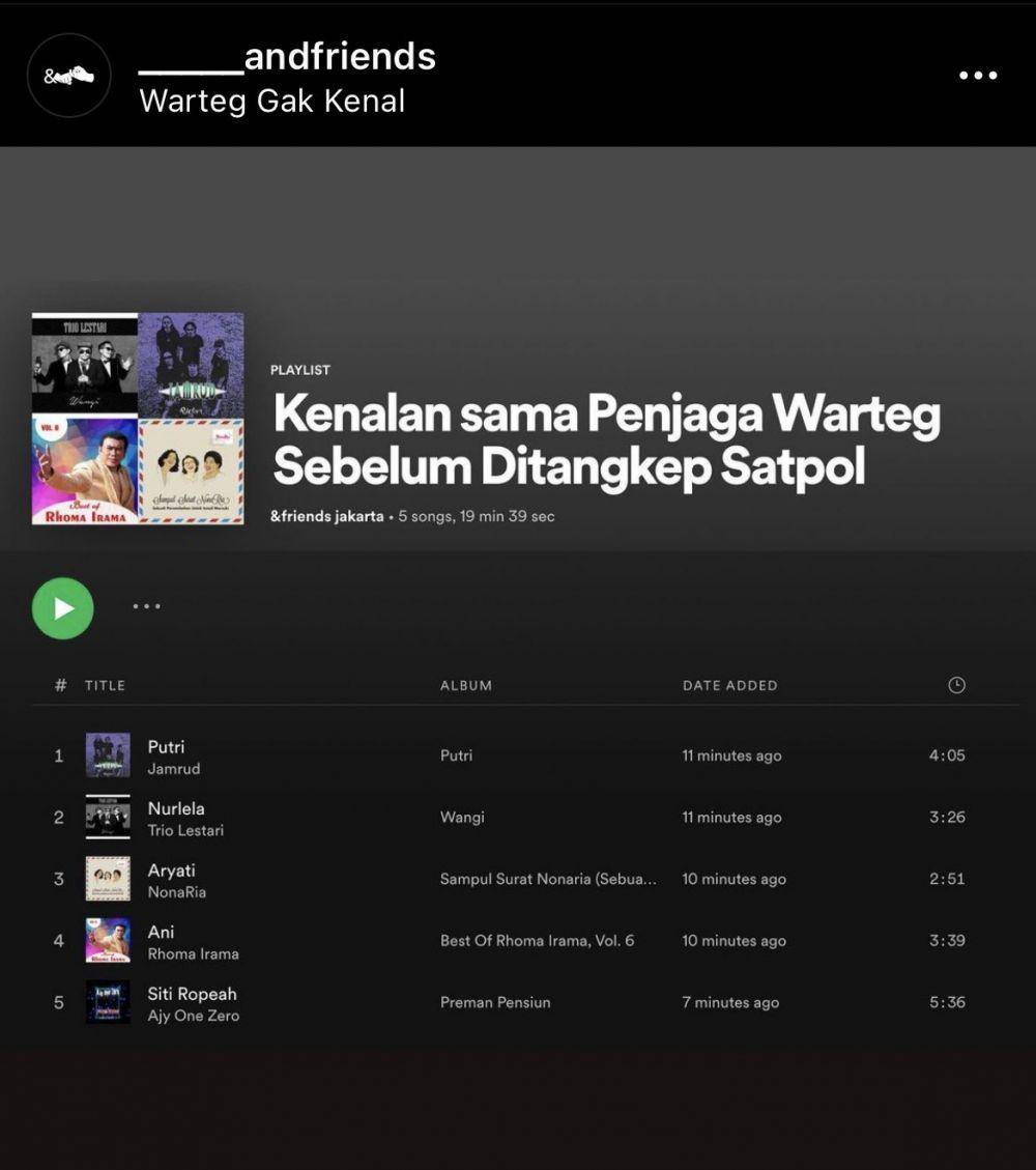 nama playlist lucu selama PPKM (twitter.com/txtdarikorporat)