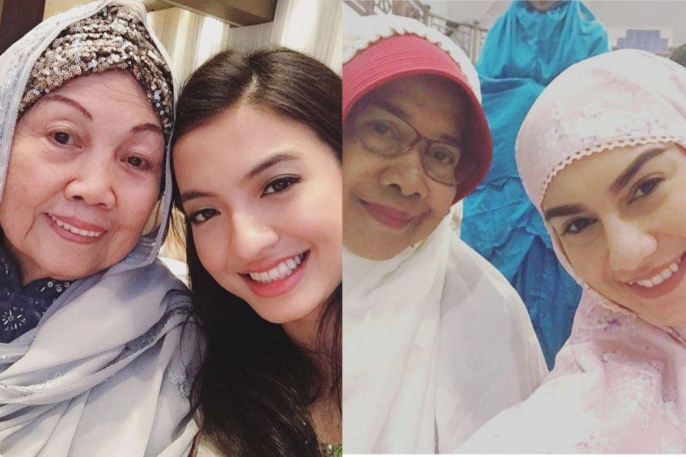 Raline Shah dan Irish Bella bersama neneknya (instagram.com/ralineshah | instagram.com/_irishbella_)