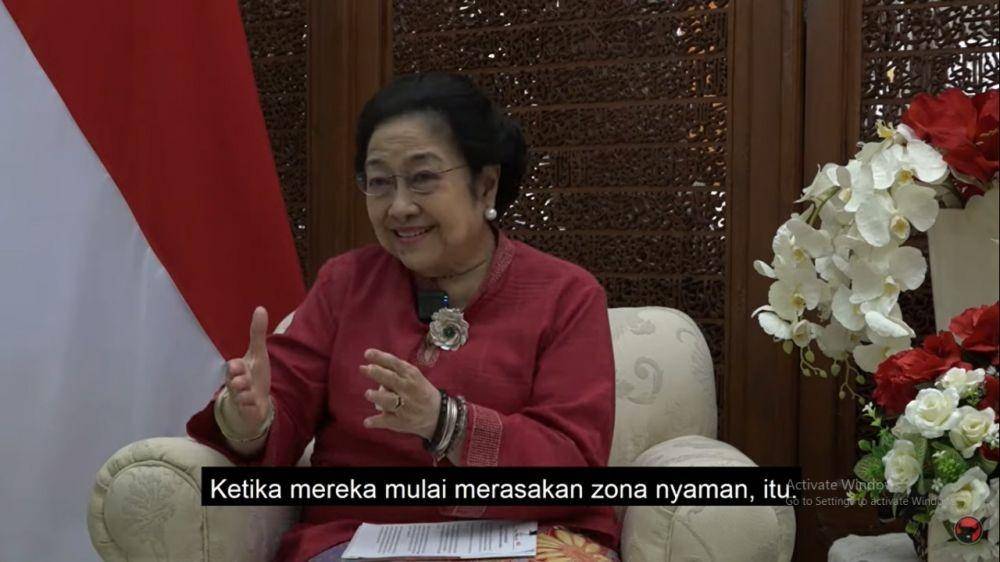 Ketua Umum PDIP, Megawati Soekarnoputri (istimewa/Youtube PDI Perjuangan)