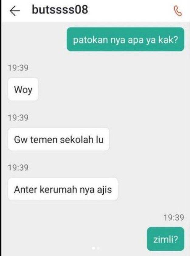 jawaban tak terduga customer ojol (instagram.com/ojol.story)