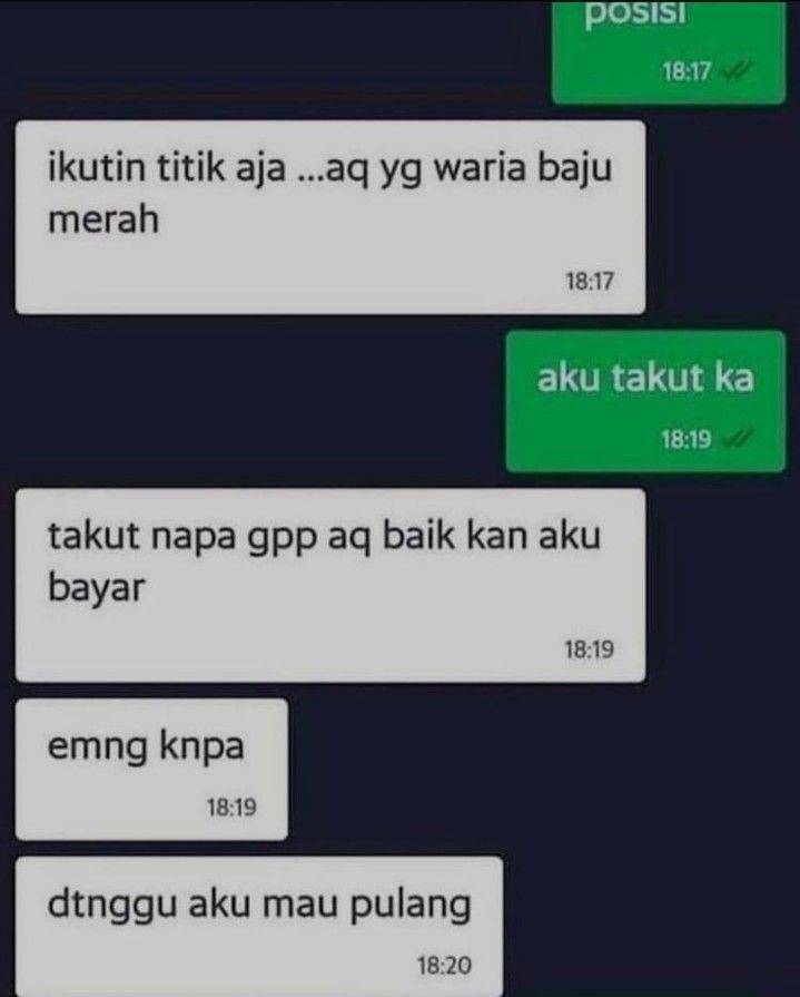 jawaban tak terduga customer ojol (instagram.com/ojol.story)