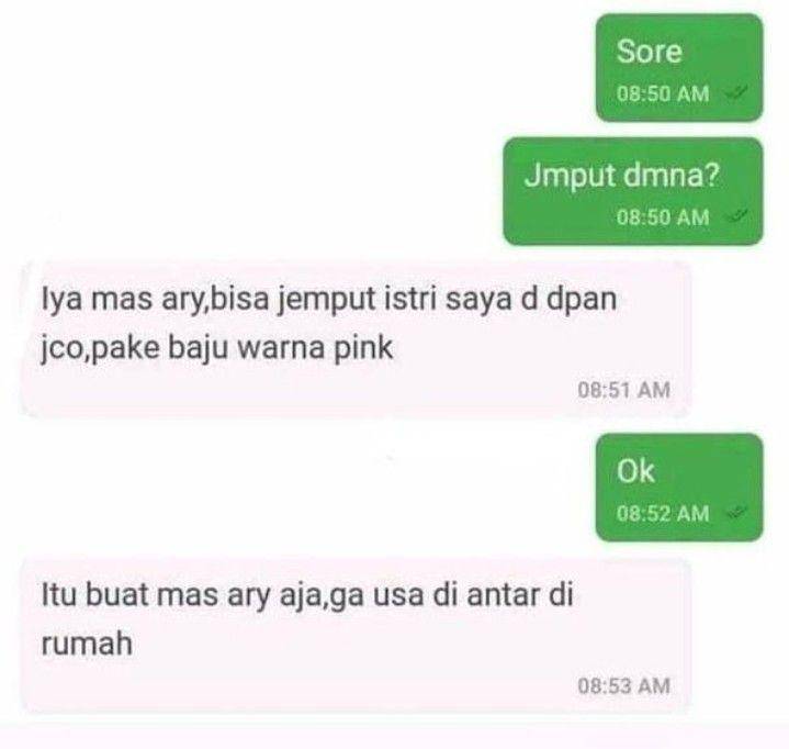 jawaban tak terduga customer ojol (instagram.com/ojol.story)