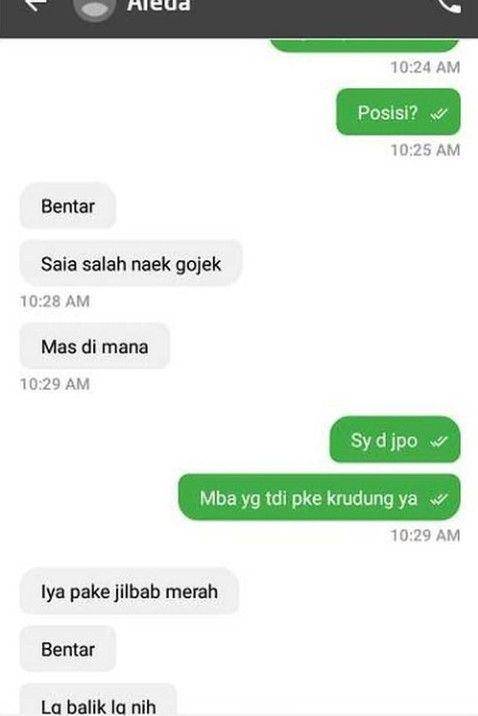 jawaban tak terduga customer ojol (instagram.com/ojol.story)