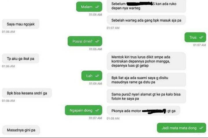 jawaban tak terduga customer ojol (instagram.com/ojol.story)
