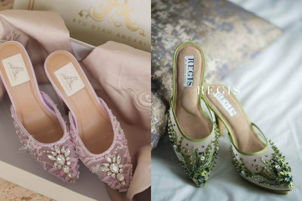 Adu Gaya Pengajian Lesti Kejora dan Aurel Hermansyah (@aldiphoto via instagram.com/byayudyahandari | instagram.com/regisbridalshoes)