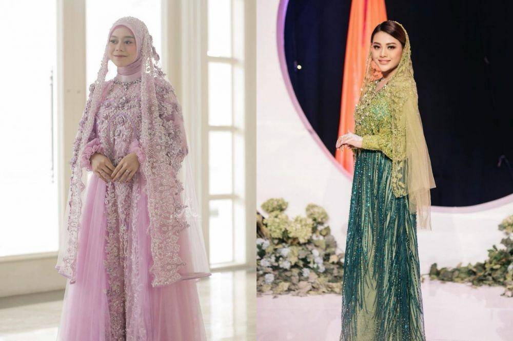 Adu Gaya Pengajian Lesti Kejora dan Aurel Hermansyah (@aldiphoto via instagram.com/byayudyahandari | @imagenic via instagram.com/askyfebrianti)