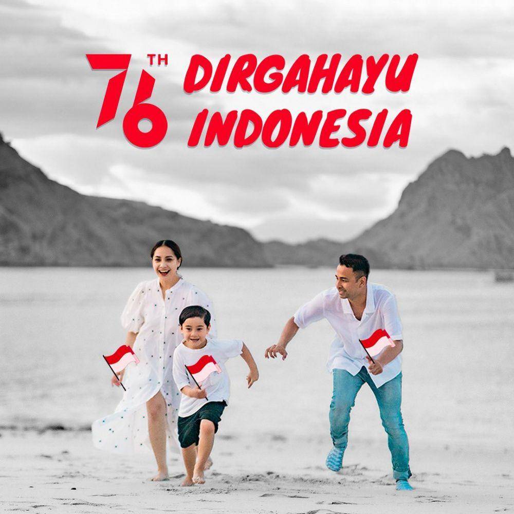 Potret keluarga Raffi Ahmad rayakan Hari Kemerdekaan RI Ke-76. (instagram.com/raffinagita1717)