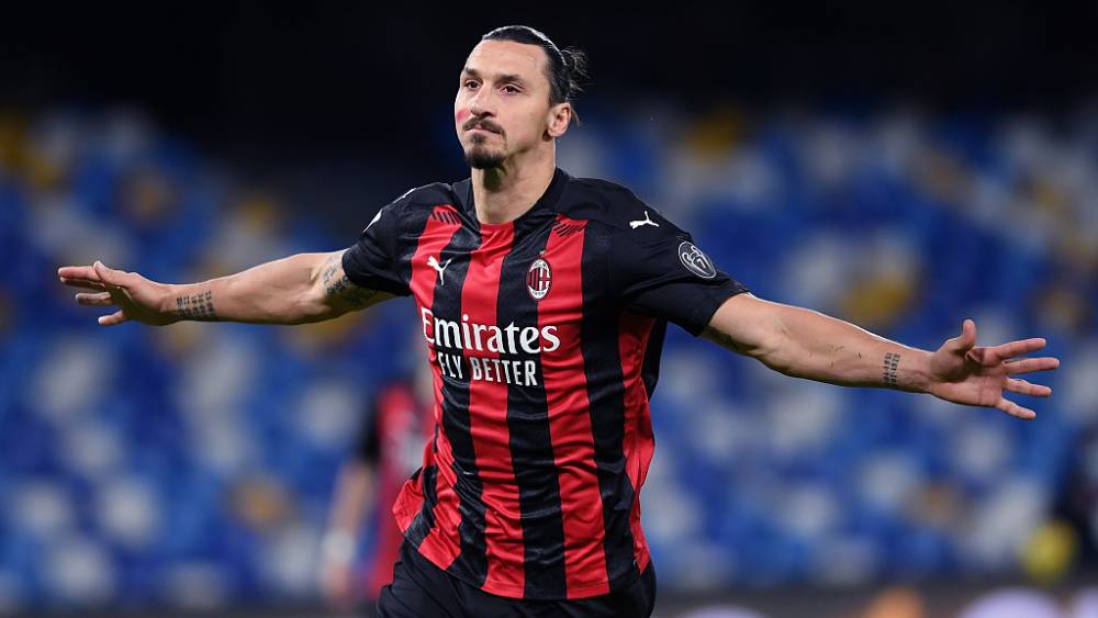potret Zlatan Ibrahimovic bersama AC Milan (news.cgtn.com)