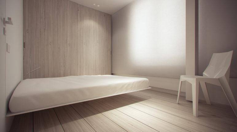 kamar dengan floating bed (decoratorist.com)