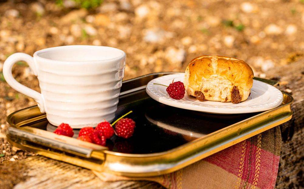 ilustrasi honey cinnamon hot cross bun (pixabay.com/LidiaSt)