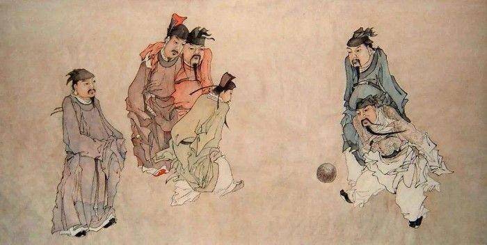 Cuju, permainan sepak bola kuno. (chinaexpeditiontours.com)
