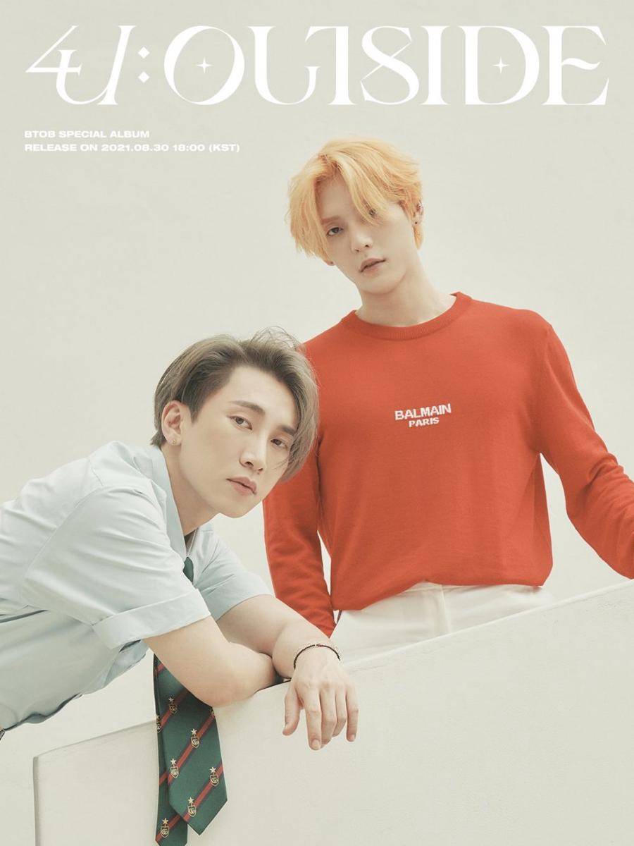 Eunkwang dan Minhyuk BTOB 4U di teaser special album 4U : OUTSIDE versi Awake. (twitter.com/OFFICIALBTOB)