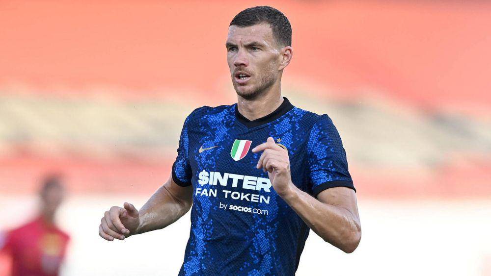 potret Edin Dzeko bersama Inter Milan (latestpagenews.com)